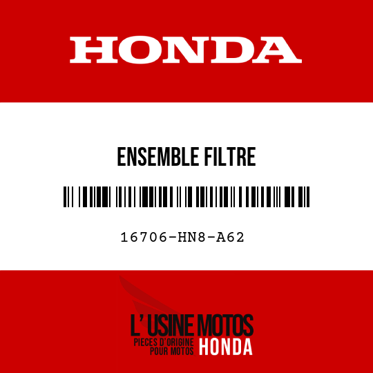 image de 16706-HN8-A62 ENSEMBLE FILTRE