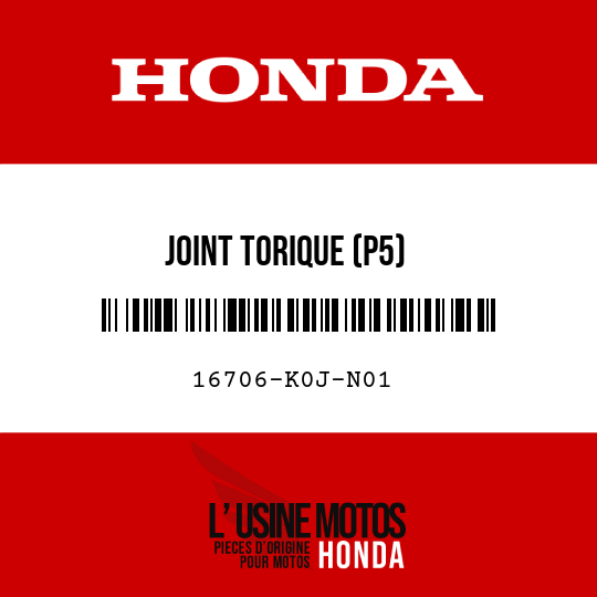 image de 16706-K0J-N01 JOINT TORIQUE (P5)