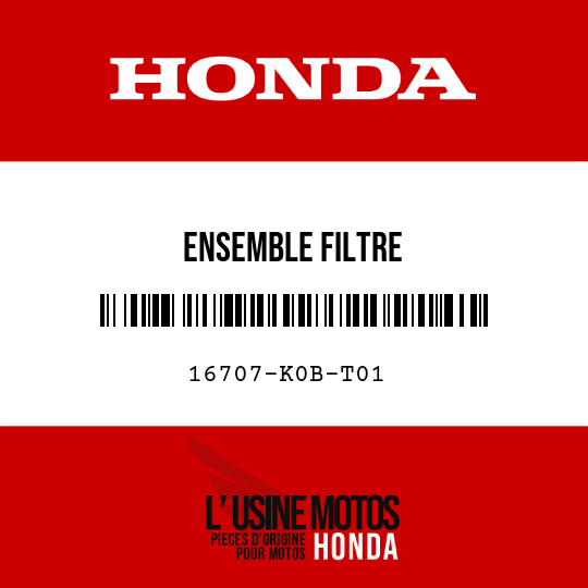 image de 16707-K0B-T01 ENSEMBLE FILTRE