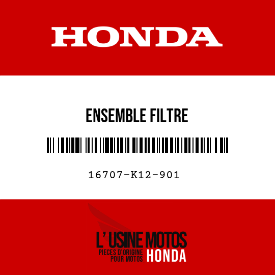 image de 16707-K12-901 ENSEMBLE FILTRE