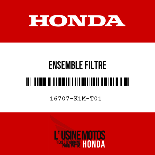 image de 16707-K1M-T01 ENSEMBLE FILTRE
