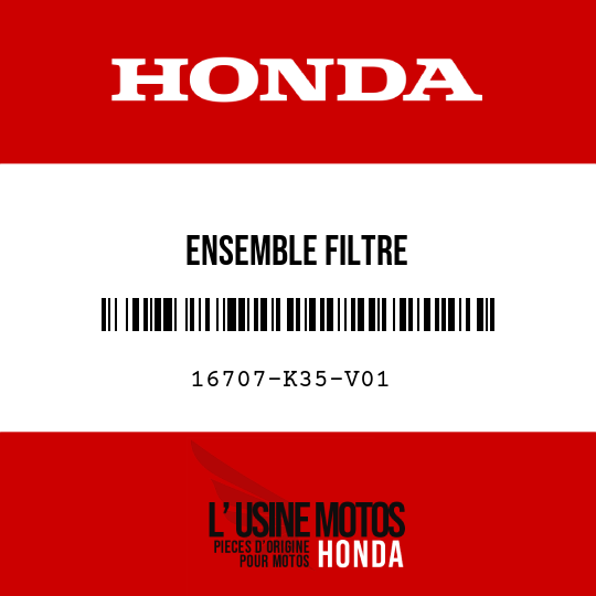 image de 16707-K35-V01 ENSEMBLE FILTRE