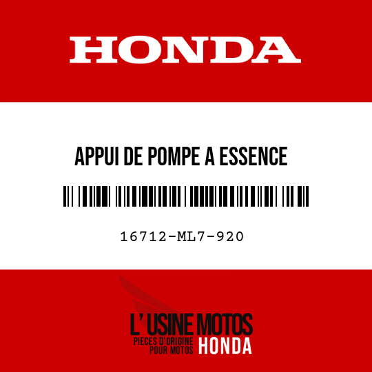 image de 16712-ML7-920 APPUI DE POMPE A ESSENCE