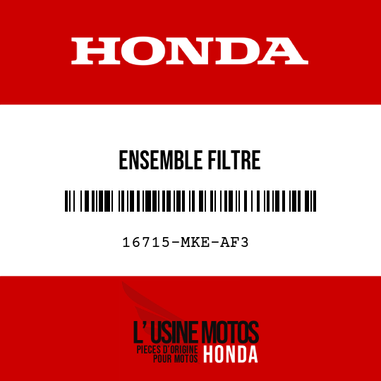 image de 16715-MKE-AF3 ENSEMBLE FILTRE
