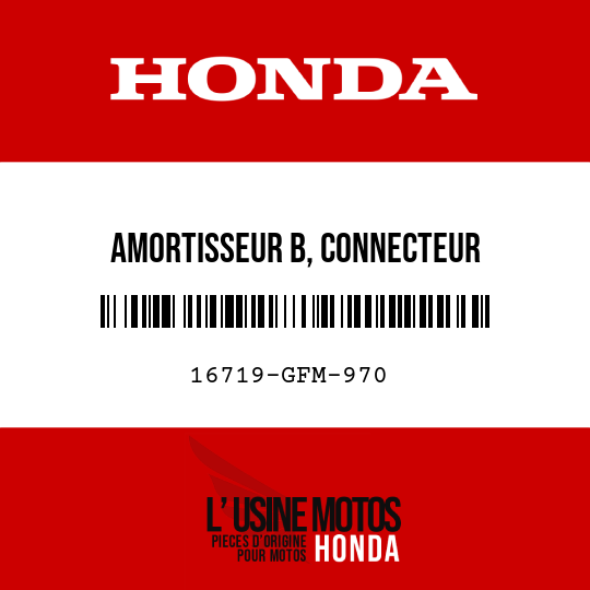 image de 16719-GFM-970 AMORTISSEUR B, CONNECTEUR