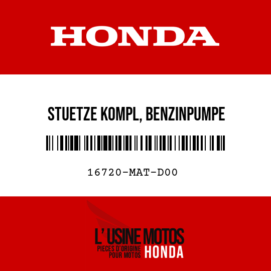 image de 16720-MAT-D00 STUETZE KOMPL, BENZINPUMPE