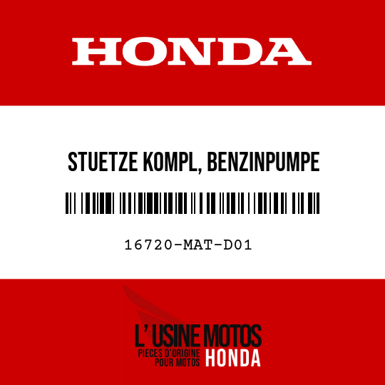 image de 16720-MAT-D01 STUETZE KOMPL, BENZINPUMPE