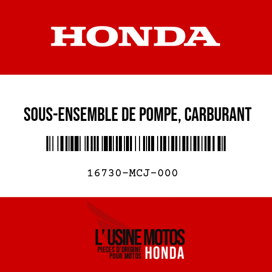 image de 16730-MCJ-000 SOUS-ENSEMBLE DE POMPE, CARBURANT