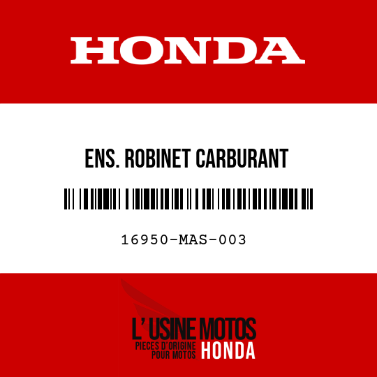 image de 16950-MAS-003 ENS. ROBINET CARBURANT