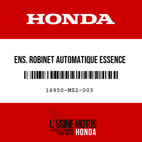 image de 16950-MS2-003 ENS. ROBINET AUTOMATIQUE ESSENCE