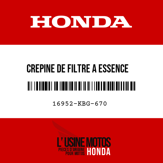 image de 16952-KBG-670 CREPINE DE FILTRE A ESSENCE