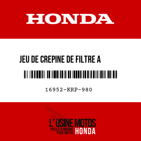 image de 16952-KRP-980 JEU DE CREPINE DE FILTRE A ESSENGE