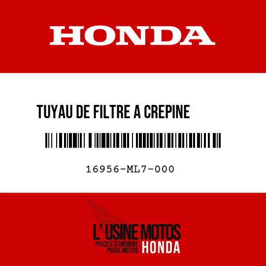 image de 16956-ML7-000 TUYAU DE FILTRE A CREPINE     D'ESSENCE