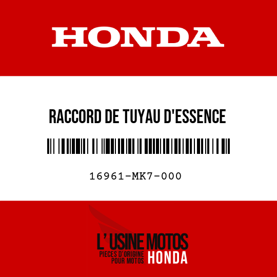 image de 16961-MK7-000 RACCORD DE TUYAU D'ESSENCE