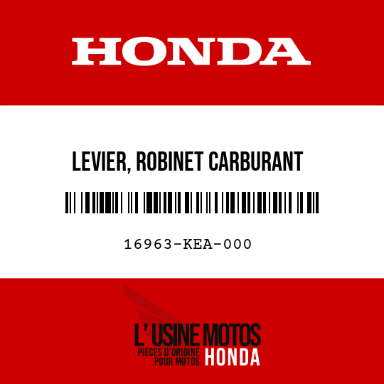 image de 16963-KEA-000 LEVIER, ROBINET CARBURANT