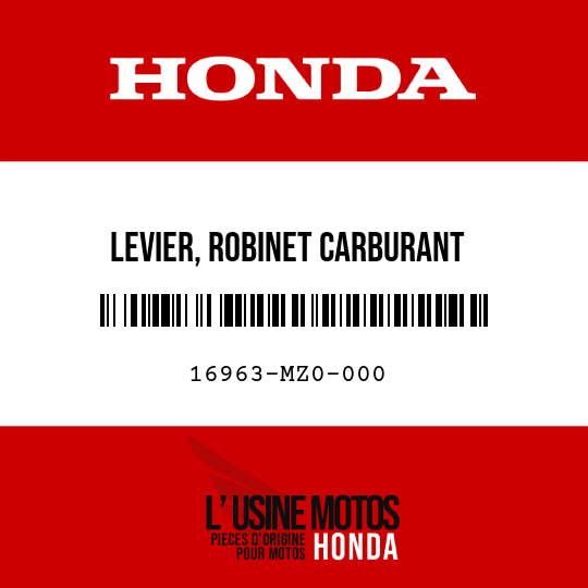 image de 16963-MZ0-000 LEVIER, ROBINET CARBURANT