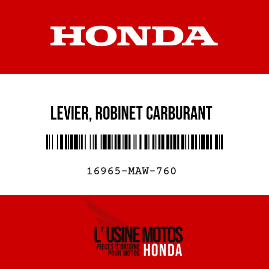 image de 16965-MAW-760 LEVIER, ROBINET CARBURANT