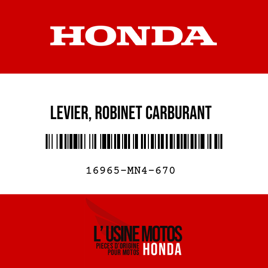 image de 16965-MN4-670 LEVIER, ROBINET CARBURANT