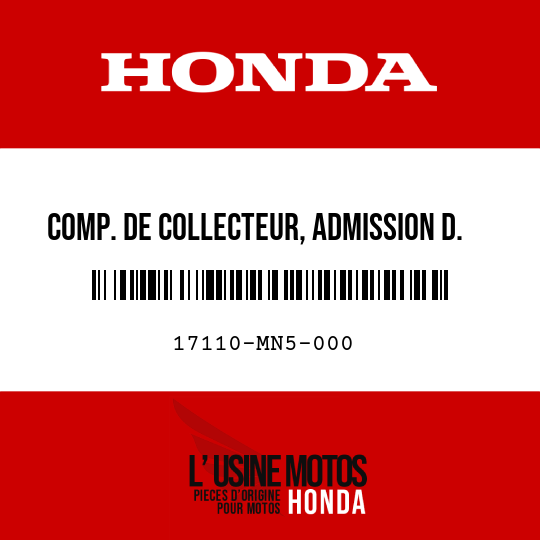 image de 17110-MN5-000 COMP. DE COLLECTEUR, ADMISSION D.