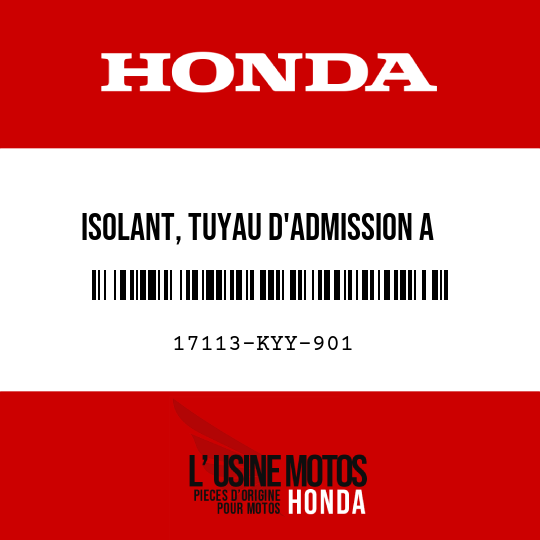 image de 17113-KYY-901 ISOLANT, TUYAU D'ADMISSION A