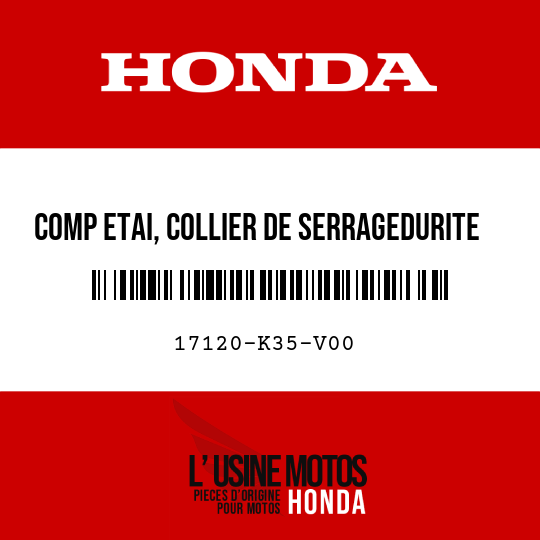 image de 17120-K35-V00 COMP ETAI, COLLIER DE SERRAGEDURITE