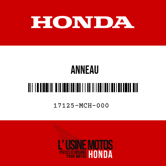 image de 17125-MCH-000 ANNEAU