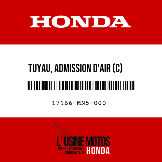 image de 17166-MN5-000 TUYAU, ADMISSION D'AIR (C)