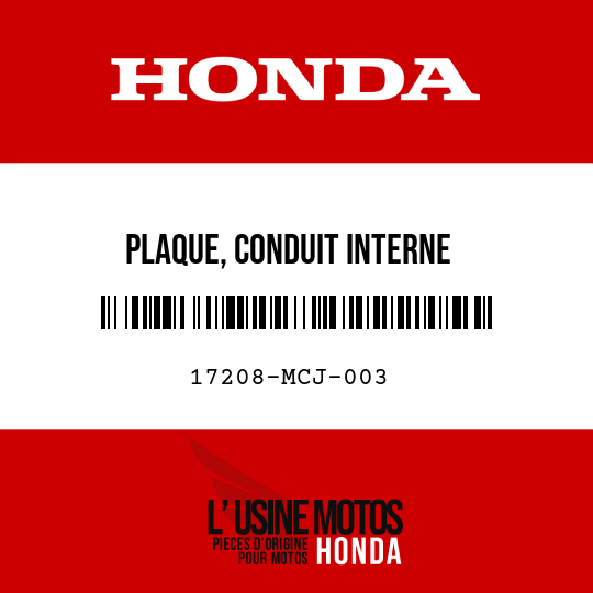 image de 17208-MCJ-003 PLAQUE, CONDUIT INTERNE