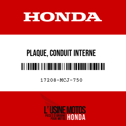 image de 17208-MCJ-750 PLAQUE, CONDUIT INTERNE