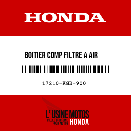 image de 17210-KGB-900 BOITIER COMP FILTRE A AIR