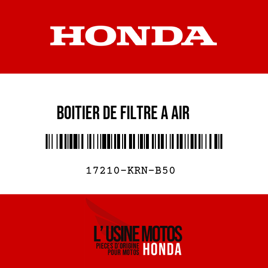 image de 17210-KRN-B50 BOITIER DE FILTRE A AIR