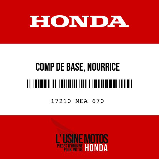 image de 17210-MEA-670 COMP DE BASE, NOURRICE