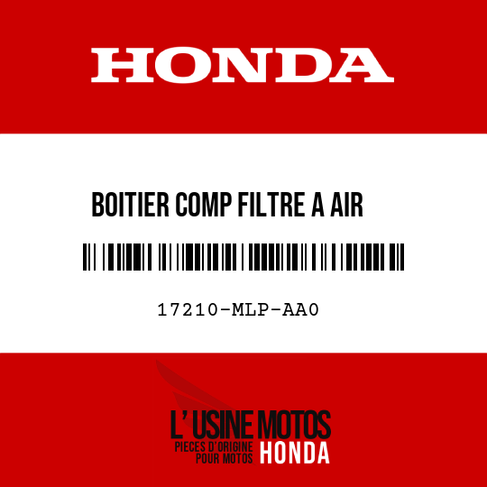image de 17210-MLP-AA0 BOITIER COMP FILTRE A AIR