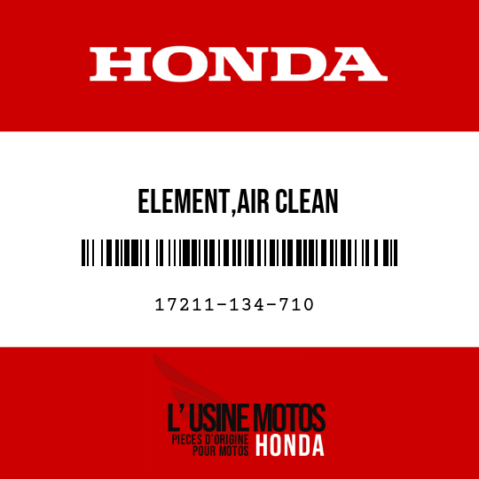 image de 17211-134-710 ELEMENT,AIR CLEAN