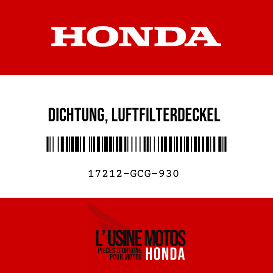 image de 17212-GCG-930 DICHTUNG, LUFTFILTERDECKEL