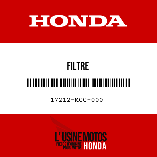 image de 17212-MCG-000 FILTRE