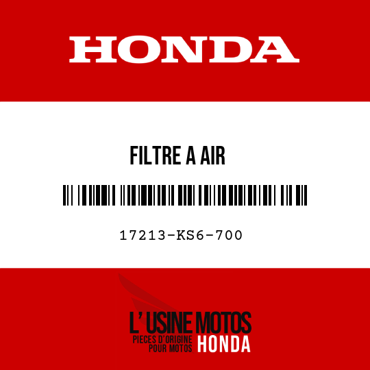 image de 17213-KS6-700 FILTRE A AIR