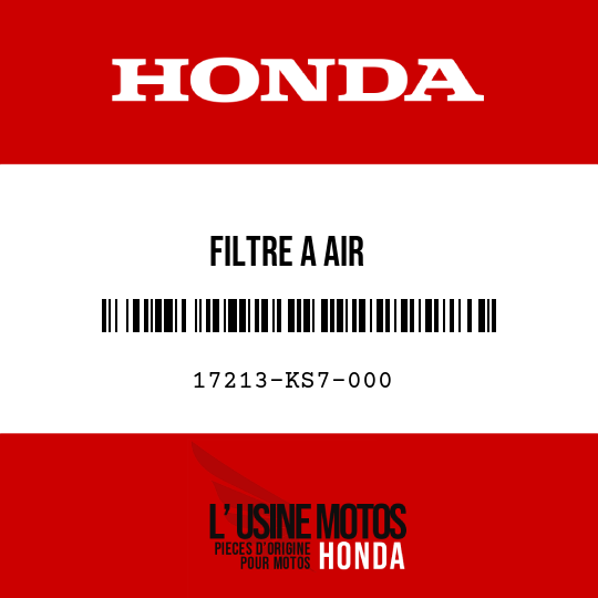 image de 17213-KS7-000 FILTRE A AIR