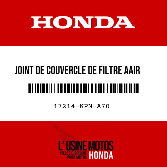 image de 17214-KPN-A70 JOINT DE COUVERCLE DE FILTRE AAIR