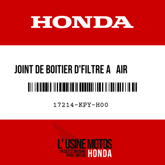image de 17214-KPY-H00 JOINT DE BOITIER D'FILTRE A   AIR