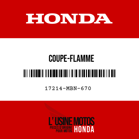 image de 17214-MBN-670 COUPE-FLAMME