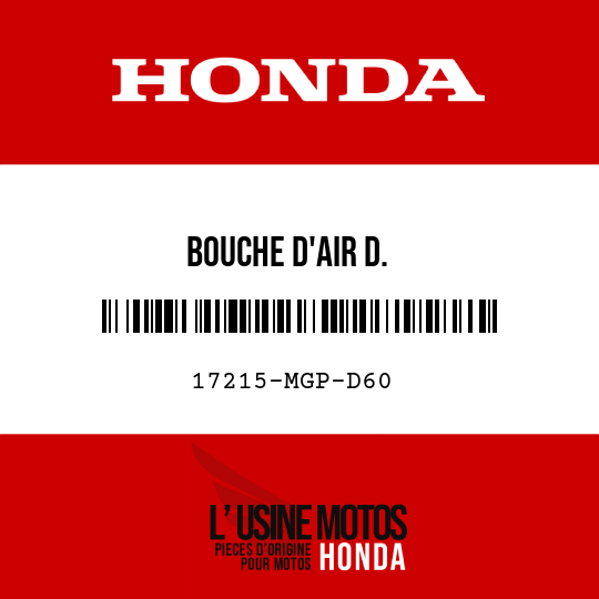 image de 17215-MGP-D60 BOUCHE D'AIR D.