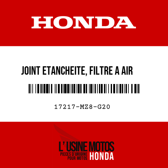 image de 17217-MZ8-G20 JOINT ETANCHEITE, FILTRE A AIR