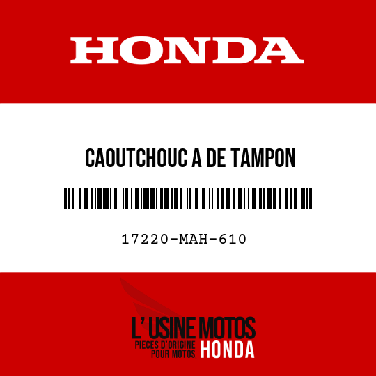 image de 17220-MAH-610 CAOUTCHOUC A DE TAMPON