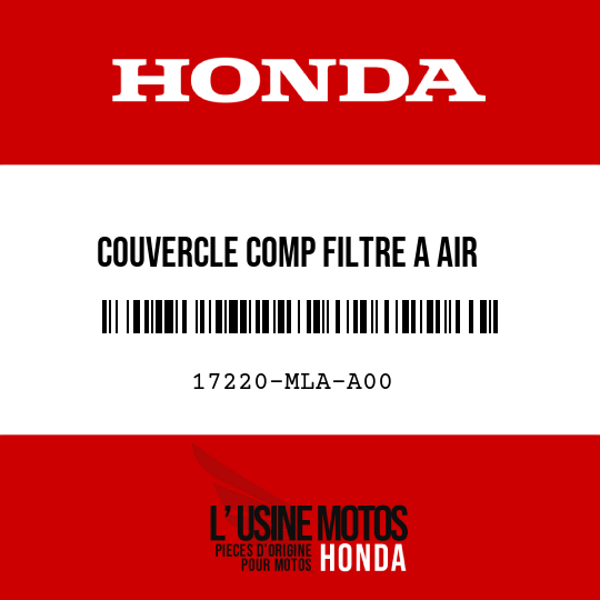 image de 17220-MLA-A00 COUVERCLE COMP FILTRE A AIR