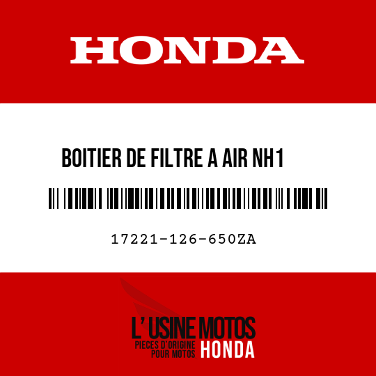 image de 17221-126-650ZA BOITIER DE FILTRE A AIR NH1 