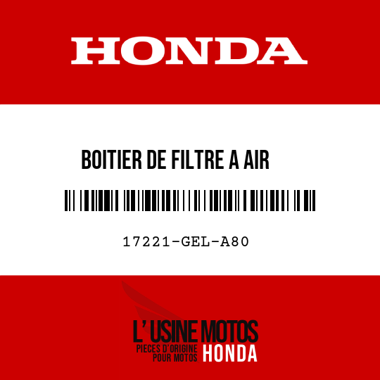 image de 17221-GEL-A80 BOITIER DE FILTRE A AIR
