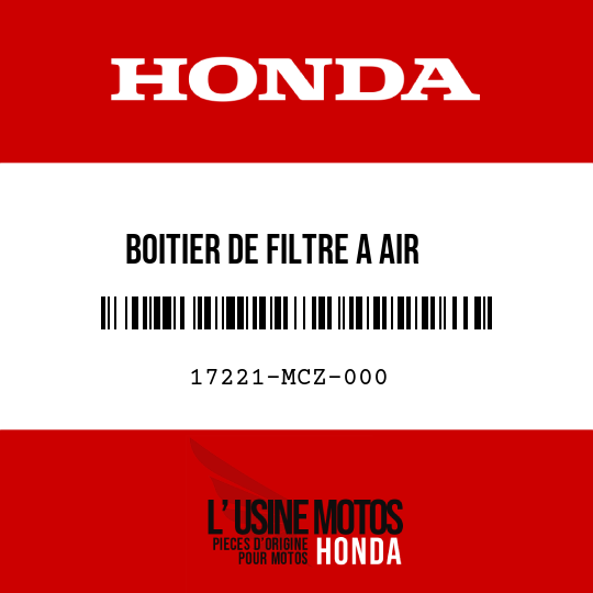 image de 17221-MCZ-000 BOITIER DE FILTRE A AIR