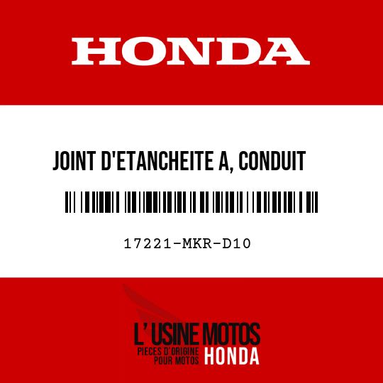 image de 17221-MKR-D10 JOINT D'ETANCHEITE A, CONDUIT ADMISSION D'AIR