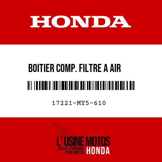 image de 17221-MY5-610 BOITIER COMP. FILTRE A AIR